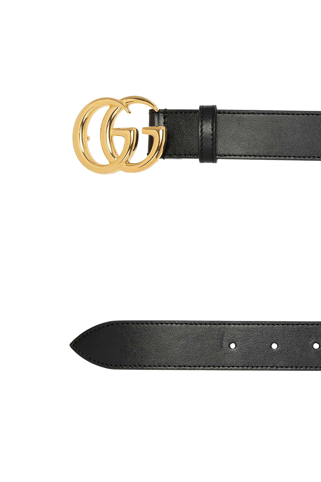 Black Leather belt with logo Gucci Vitkac Canada